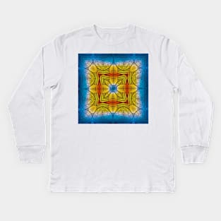 square composition design inspired by nature Kids Long Sleeve T-Shirt